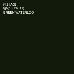 #121A0B - Green Waterloo Color Image